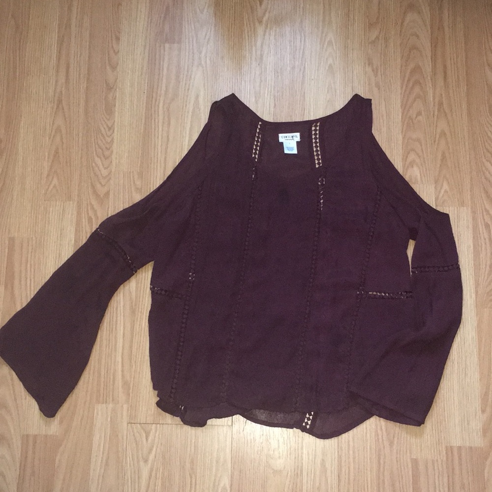 Burgundy Blouse